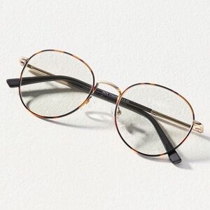 NEVER WORN Anthropologie Peepers Oval Blue Light Glasses